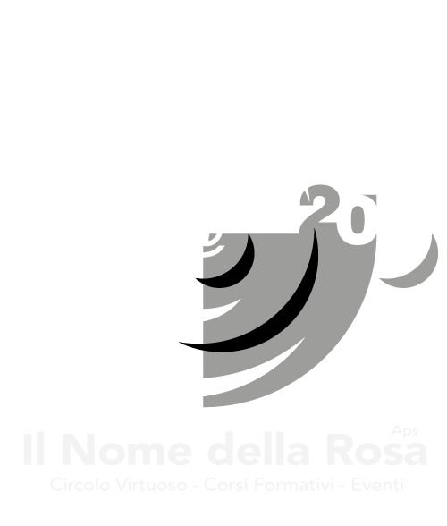 ndr-logo ventennale-web logo ventennale nome della rosa